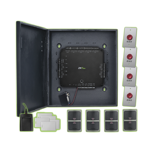 ATLAS400 4 Door Kit / 5,000 Users / 10,000 Events / PoE / No Software Required