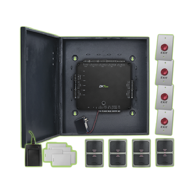 ATLAS400 4 Door Kit / 5,000 Users / 10,000 Events / PoE / No Software Required