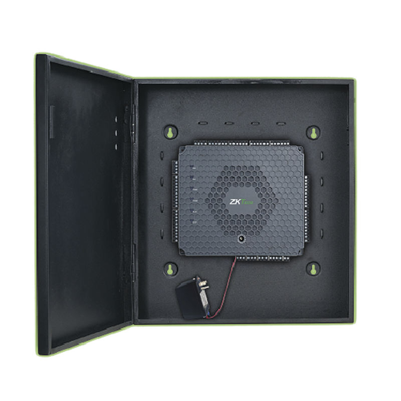 2 Doors Biometric Access Controller with Built in PoE and WiFi Metal Cabinet and Power Supply Included