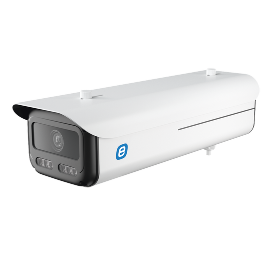[ LPR ] Bullet IP 4 MP / POE / 229ft (70m) White Light / WDR (120dB) / Micro SD / IP67 / 2.8 mm - 12 mm Motorized Lens / Cloud Video Recording / Metal Housing