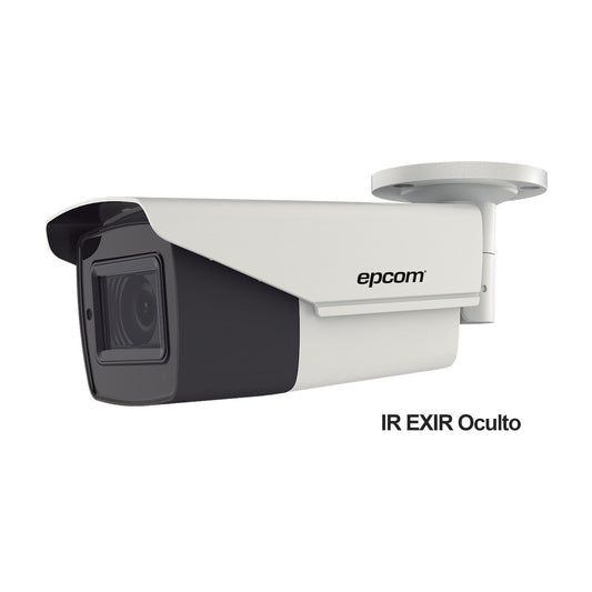 Bullet 4K TURBOHD / Mot. Lens. 2.7 - 13.5 mm / IR EXIR up to 80 mts / IP67 / 12 VDC / 24 VAC / 4 Technologies (TVI / AHD / CVI / CVBS)