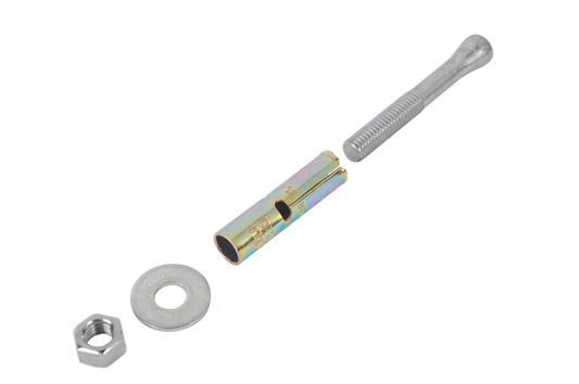 4-Piece Kit, 3/8" x 3" Expansion Bolts with 1/2" Anchors