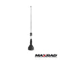 Antena móvil VHF, ajustable en campo, rango de frecuencia 150-174 MHz, ganancia unitaria, 200 W, longitud máxima 43 cm/16.29''