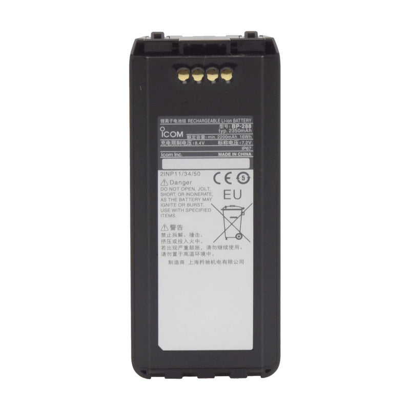 2350mAh li-ion 7.2V battery; IP57