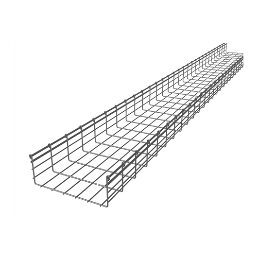 Wire Mesh Cable Tray 5.91/11.81 in (150/300 mm) Width, 9.84 ft (3m) Section