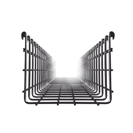 Wire Mesh Cable Tray 6.54/11.81 in (166/300 mm) Width, 9.84 ft (3m) Section