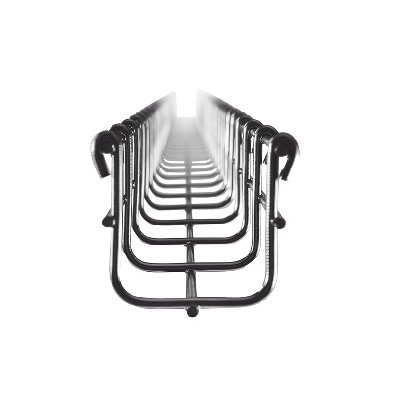 Wire Mesh Cable Tray, Electro Galvanized, Section 9.84ft (3m), 2.13/1.97 in (54/50 mm) Width