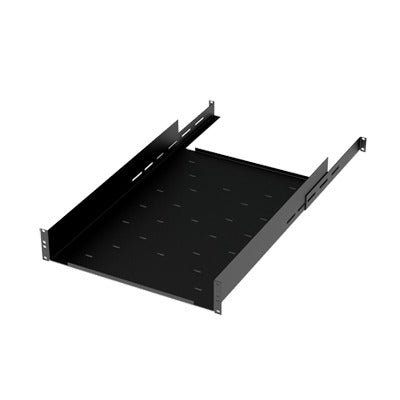 2U 4-post Adjustable Shelf, 19" Rack, Adjustable Depth 633 to 816 mm
