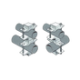 Aluminum Set of Single Dual Clamp for 1.5' to 2.88' Diameter Pipes (REQ. 2 by Antenna)
