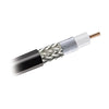 Coaxial cable with 90% shielding, RoHS certification, aluminum-coated copper conductor, 50 Ohms, 1640 ft reel.