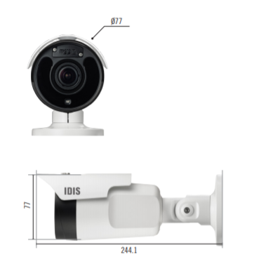 IP Camera Bullet 2 Megapixel | Two-way Audio | Alarm I/O | IK10/IP67 | IR 30 m | Motorized Vari-focal 2.8 mm - 12 mm | Day/Night | MicroSD | ICR | Built-in Heater | WDR | NDAA Compliance