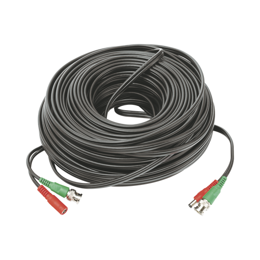50 meters / Coaxial cable ( BNC ) + Power / 100% Copper / For 4K Cameras / Indoor and Outdoor use