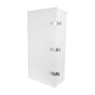 Galvanized Steel Cabinet for 3 Batteries PL110D12, Accessories for Floor or Pole (Not Included) 550 x 1100 x 300 mm