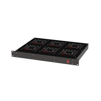 19" 1U Rack Mount 6-fan Cooling System, Input: 110 Vac