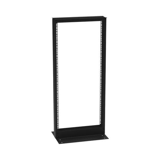 19' 24U Open Rack L Base Double Hole, Manufacture in Steel, 'L' Base for Floor Anchor