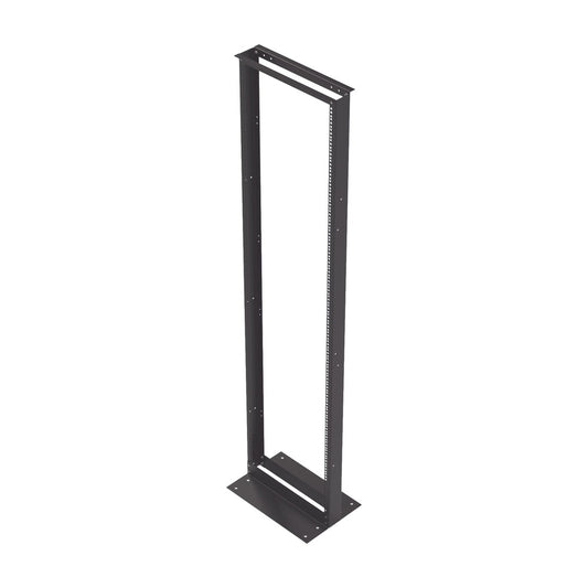 19' 45U Professional 2-Post Steel Open Frame Network Rack, Base Type L