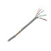 1000FT (305 m) Cable Reel, Cat5e, Copper Clad Aluminum (CCA), Gray, Indoor Use