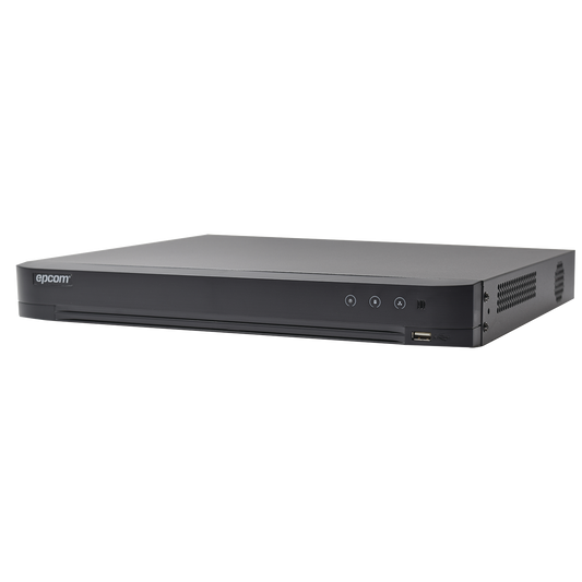 DVR 4 Megapixel / 4 TURBOHD Channels + 2 IP Channels / 1 HDD Bay / 1 Audio Channel / Audio by coaxitron / V&iacute;deo Analysis