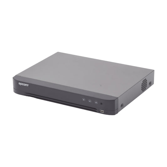 (COMPATIBLE HIK-CONNECT) 4 Megapixel DVR / 8 Channels TURBOHD + 4 IP Channels  / 1 Hard Disk Bay / Coaxitron Audio  / Avoid False Alarms / Video Output in Full HD