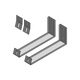 Angle Brackets to Support Solar Panel in Wall (Use Only for Exhibition)
