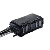 Fiber Distribution Box, 24 Splices, IP65, Black, with 16 SC/APC adapters