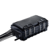 Fiber Distribution Box, 24 Splices, IP65, Black, with 16 SC/APC adapters