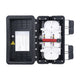 Serial Fiber Distribution Box, 96 Splices, IP65, Black Color