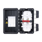 Serial Fiber Distribution Box, 96 Splices, IP65, Black Color