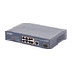 Unmanaged Switch 8 ports 10/100 PoE 802.3af/at, 120W PoE Budget, 1 Uplink Port 10/100/1000 and 1 SFP 100/1000