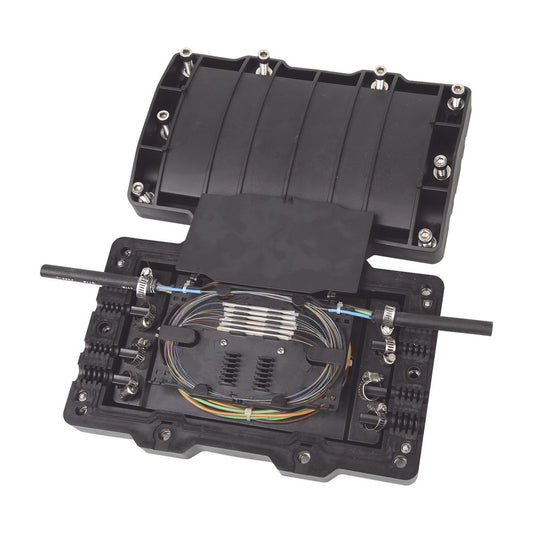 Fiber Splice Closure, up to 48 splices, Outdoor, for duct or aerial installation, IP68