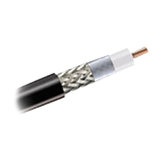 FSJ4-50B, HELIAX® Superflexible Foam Coaxial Cable, corrugated copper, 1/2 in, black PE jacket (Halogen free jacketing non-fire-retardant)