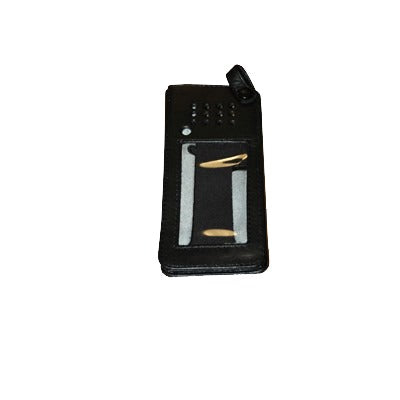 Reinforced Leather Case with Top Clear Plastic Front window Easily Screen View & Key Board Access or push buttons