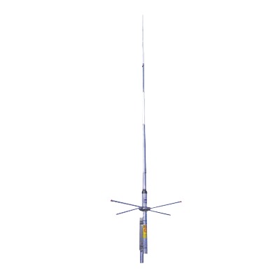 VHF Base Antenna / 154-161 MHz / 7 dBd / 800 Watts / Aluminum and Fiberglass Construction / Self-supporting
