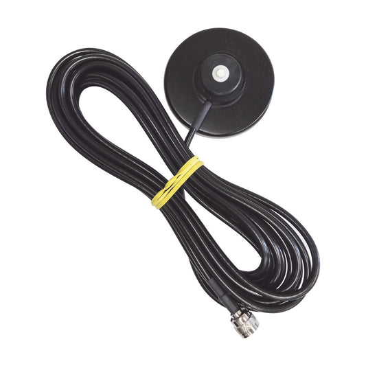 Black Magnetic Mount, 20 ft Cable RG58/U, 3-1/4' Diameter