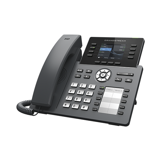 Wi-Fi IP Phone, Carrier-Grade, 8 SIP Lines with 4 Accounts, 2.8' Color Display, Gigabit Ports, Bluetooth, PoE, Opus Codec, IPV4/IPV6 with Cloud Management via GDMS