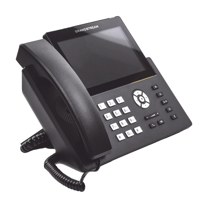 Wi-Fi IP Phone, Operator Grade, 12 SIP lines with 6 accounts, 7' touchscreen, Gigabit ports, Bluetooth, PoE, Opus codec, IPV4/IPV6 with GDMS cloud management.