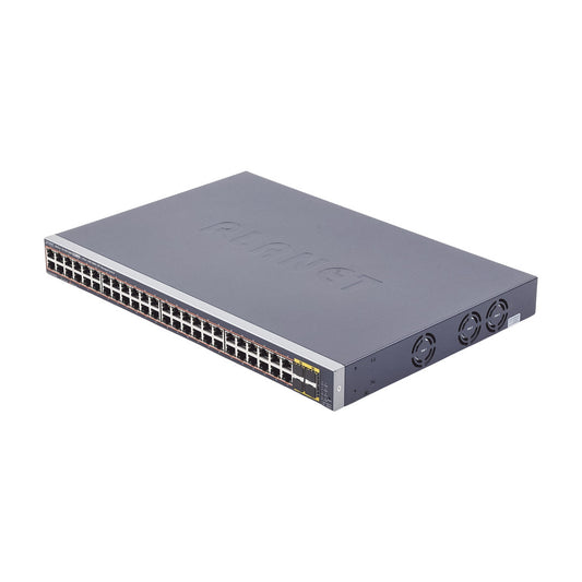 48-Port 10/100/1000T 802.3at PoE + 4-Port 100/1000BASE-X SFP Managed Switch / 440W