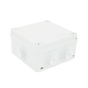 PVC Junction Box with 6 Inputs, 1/4" Screw-cap, 100x100x50 mm, for Exterior (IP55)