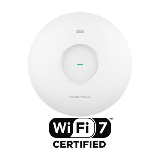 Wi-Fi 7 Access Point / 3.6 Gbps / Dual-Band 2x2:2 MIMO / MLO / 4KQAM / MRU / Preamble Puncturing / 256 Concurrent Clients / 2 x 2.5G PoE+ Ports / 175m Coverage / BLE 5.3 / Integrated Management