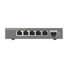 Unmanaged 2.5G Multi-Gigabit Network Switches / 5 RJ45 Ports at 100/1000/2500Mbps / 1 SFP+ Fiber Port