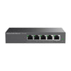 Unmanaged PoE+ Gigabit Switch / 5 ports 10/100/1000 Mbps / 4 PoE+ ports / up to 60W