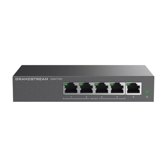 Unmanaged PoE+ Gigabit Switch / 5 ports 10/100/1000 Mbps / 4 PoE+ ports / up to 60W