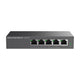 Unmanaged PoE+ Gigabit Switch / 5 ports 10/100/1000 Mbps / 4 PoE+ ports / up to 60W
