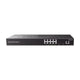 Managed Gigabit PoE+ Switch, L2+ / 8 ports 10/100/1000 Mbps + 2 SFP Uplink Ports / Up to 120W / Compatible with GWN Cloud.