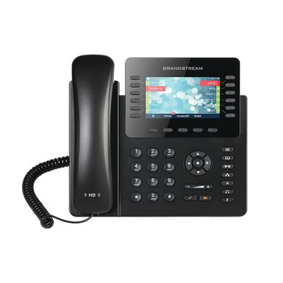 Enterprise 12-Line IP Phone - 5 Function Keys, 4-Way Conferencing &amp; PoE Support