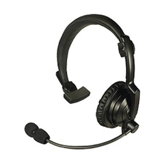 Headset for portable / mobile radios with noise cancellation