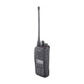 Portable Analog Radio, Frequency Range 400-470MHz, Display and DTMF Keypad, 128 Channels, 4W RF Power. Includes Battery, Antenna, Charger, and Clip