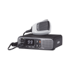 Digital mobile radio with numerical display, in the range of 380-470MHz, 99 selectable channels, GPS, and bluethooth. Includes microphone, power cable and bracket.