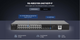 28-Port Gigabit Layer 2 Cloud-Managed PoE Switch, 24 Gigabit PoE+ Ports, and 4 SFP Ports, 370W. Multiple security policies protect your network, with lifetime management on Ruijie Cloud anytime, anywhere