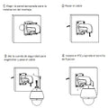 Soporte de pared de brazo largo vertical para interiores/exteriores para domo PTZ de alta velocidad